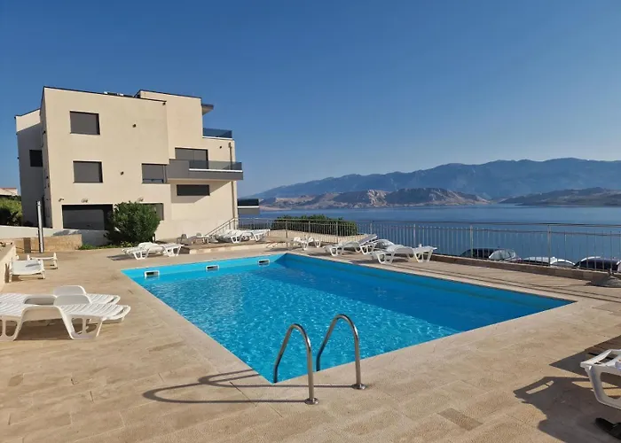 Studio Apartma Pag Blue Ocean 2 With Sea View